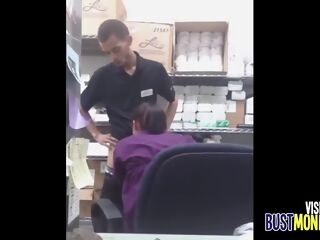 asian fucked in the backroom at work