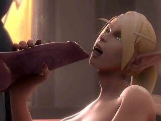 Lady in World of Warcraft have sex