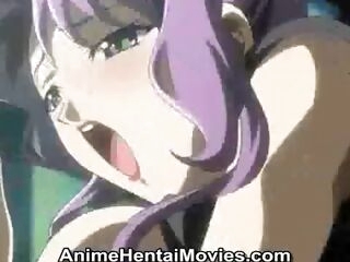 Super anime woman screwed by the anus