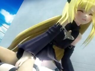 Blond 3d girl gets fucked and jizzed
