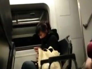 Stroking Off On The Train